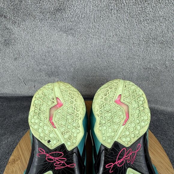 Nike LeBron 11 South Beach Shoes Mens Size 9 Teal Black Basketball 616175-330 - Picture 9 of 11